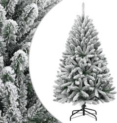 vidaXL Brad de Craciun artificial cu balamale si zapada pufoasa 150 cm GartenMobel Dekor (357792)