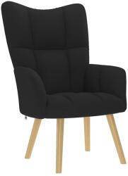 vidaXL Scaun de relaxare, negru, material textil GartenMobel Dekor (4016769)