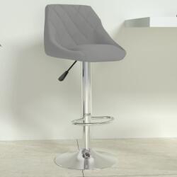 vidaXL Scaun de bar, gri deschis, catifea GartenMobel Dekor (335294)