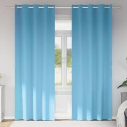 vidaXL Perdele Opaque cu Inel 2 pcs Albastru deschis 225 x 140 cm GartenMobel Dekor (4107325)