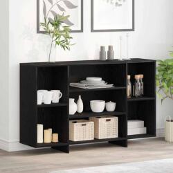 vidaXL Bufet Stejar negru 120 x 30 x 75 cm Lemn compozit GartenMobel Dekor (875037) Comoda