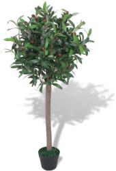 vidaXL Dafin artificial cu ghiveci, 120 cm, verde GartenMobel Dekor (244453)