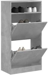 vidaXL Pantofar, gri beton, 60x34x116 cm, lemn compozit GartenMobel Dekor (840018) Pantofar