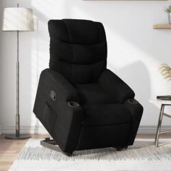 vidaXL Fotoliu electric rabatabil cu ridicare, negru, textil GartenMobel Dekor (3206665)