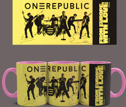  OneRepublic Tour bögre (Rózsaszín)