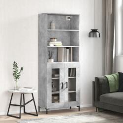 vidaXL Dulap înalt, gri beton, 69, 5x34x180, lemn compozit GartenMobel Dekor (3189321) Comoda