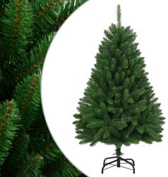 vidaXL Brad de Craciun artificial cu balamale cu suport, verde, 150 cm GartenMobel Dekor (357778)