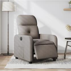 vidaXL Fotoliu rabatabil electric, gri taupe, material textil GartenMobel Dekor (3206784)