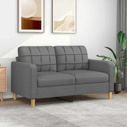 vidaXL Canapea cu 2 locuri, gri închis, 140 cm, material textil GartenMobel Dekor (359092) Canapea