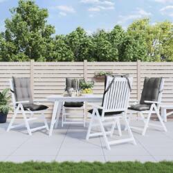 vidaXL Perne scaun cu spatar înalt 4 buc, gri, tesatura Oxford GartenMobel Dekor (377606)
