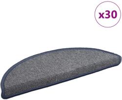 vidaXL Covorase pentru scari, 30 buc. , 56x17x3 cm, gri deschis si albastru, semirotunde GartenMobel Dekor (3365748) Covor