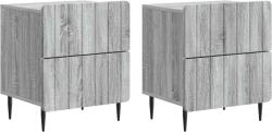 vidaXL Set 2 noptiere cu 4 sertare, Sonoma gri, 43 x 34, 5 x 49, 5 cm (894308)