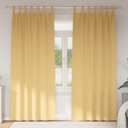 vidaXL Perdele Opaque cu Inel 2 pcs Bej 245 x 140 cm Poliester GartenMobel Dekor (4107536)