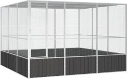 vidaXL Colivie pasari antracit 302, 5x324, 5x211, 5 cm cm otel galvanizat GartenMobel Dekor (171550)