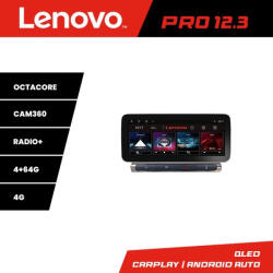Lenovo Navigatie Lenovo QLED 12.3 pentru Citroen C3 2017-2024, 4+64GB (Kit-c3-high+PRO-12.3-4+64)