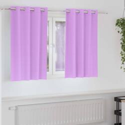 vidaXL Perdele Opaque cu Inel 2 pcs Violet 140 x 140 cm Poliester GartenMobel Dekor (4107378)