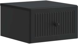 vidaXL Noptiera suspendata cu sertar, neagra, 33 x 34, 5 x 20 cm (897917)