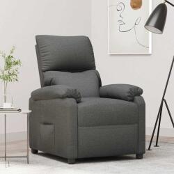 vidaXL Fotoliu rabatabil, gri închis, material textil GartenMobel Dekor (340178)