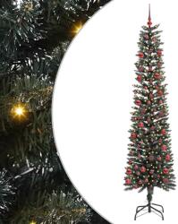 vidaXL Brad de Craciun artificial Verde 210 cm PVC si Plastic si Otel GartenMobel Dekor (3395952)