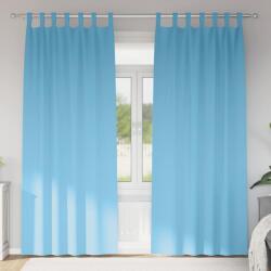 vidaXL Perdele Opaque cu Inel 2 pcs Albastru deschis 245 x 140 cm GartenMobel Dekor (4107546)