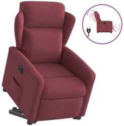 vidaXL Fotoliu electric rabatabil cu ridicare, rosu vin, textil GartenMobel Dekor (3303157)