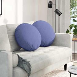 vidaXL Perne de Sezut 2 pcs Albastru Jeans Ø50 x 19 cm tesatura GartenMobel Dekor (42014171)