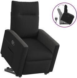 vidaXL Fotoliu rabatabil cu ridicare pe verticala, negru, textil GartenMobel Dekor (3324054)