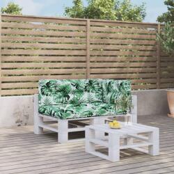 vidaXL Perne de paleti, 3 buc. , model cu frunze, material textil GartenMobel Dekor (3217131)