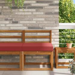 vidaXL Perna pentru canapea de exterior bordo 60 x 60 x 8 cm Poliester GartenMobel Dekor (900702)