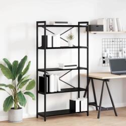 vidaXL Biblioteca Stejar negru 80 x 30 x 153 cm Lemn compozit GartenMobel Dekor (868413) Biblioteca