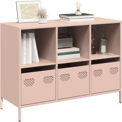 vidaXL Dulap, roz, 101, 5x39x73, 5 cm, otel laminat la rece GartenMobel Dekor (851365) Comoda