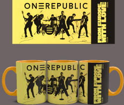  OneRepublic Tour bögre (Narancssárga)