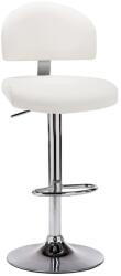 vidaXL Scaun de bar, alb, piele ecologica GartenMobel Dekor (249647)