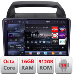 Edotec Navigatie Android Kia Carnival 2006-2014 QLED 2K GPS 16GB RAM 512GB (KIT-carnival2006+EDT-E809-2K)