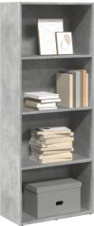 vidaXL Biblioteca, gri beton, 60x30x152 cm, lemn prelucrat GartenMobel Dekor (857911) Biblioteca