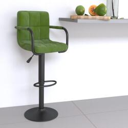 vidaXL Scaun de bar, verde deschis, catifea GartenMobel Dekor (334650)