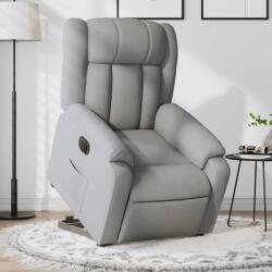 vidaXL Fotoliu electric rabatabil cu ridicare, gri deschis, textil GartenMobel Dekor (3205340)