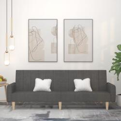 vidaXL Canapea extensibila cu 2 locuri, gri închis, textil GartenMobel Dekor (375853) Canapea