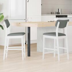 vidaXL Scaune de dining 2 pcs Alb 48 x 49 x 95 cm GartenMobel Dekor (42020478)