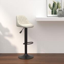 vidaXL Scaun de bar, crem, catifea GartenMobel Dekor (335337)