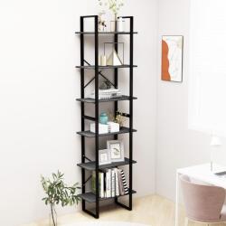 vidaXL Raft de depozitare, gri, 60x30x210 cm, lemn masiv de pin GartenMobel Dekor (806524) Biblioteca
