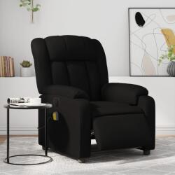 vidaXL Fotoliu electric de masaj rabatabil, negru, piele ecologica GartenMobel Dekor (3205257)