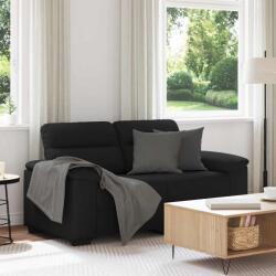 vidaXL Canapea cu 2 locuri, neagra, 160x81x84 cm, material textil GartenMobel Dekor (4105299) Canapea
