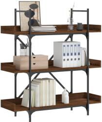 vidaXL Biblioteca 3 niveluri stejar maro 100x33x108, 5cm lemn prelucrat GartenMobel Dekor (837691) Biblioteca