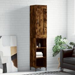 vidaXL Dulap înalt, stejar fumuriu, 34, 5x34x180 cm, lemn prelucrat GartenMobel Dekor (3200326) Comoda