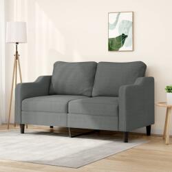 vidaXL Canapea cu 2 locuri, gri închis, 140 cm, material textil GartenMobel Dekor (359360) Canapea
