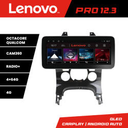 Lenovo Navigatie Peugeot 3008 Lenovo PRO 12.3 inch QLED 4G DSP 4+64GB (KIT-323+PRO-12.3-4+64)