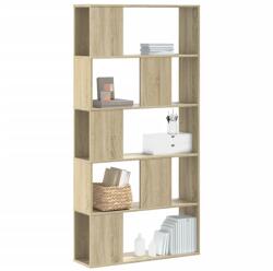 vidaXL Biblioteca cu 5 niveluri stejar sonoma 80, 5x23, 5x162, 5 cm lemn GartenMobel Dekor (852773) Biblioteca