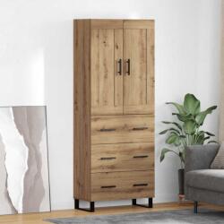 vidaXL Bufet Stejar Artizanal 69, 5 x 34 x 180 cm Lemn compozit GartenMobel Dekor (3415950) Comoda