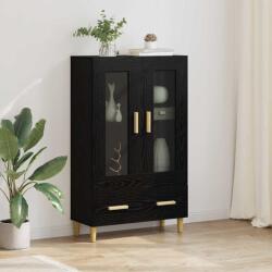vidaXL Bufet cu sertar Stejar Negru 70 x 31 x 115 cm Lemn compozit GartenMobel Dekor (880853) Comoda